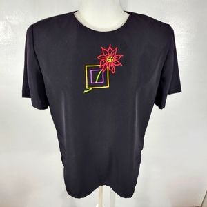 Vintage 80s Jordana Short Sleeve Blouse